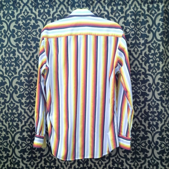 Mens Envy Couture Dress Shirt Striped Size Large - Picture 2 of 6
